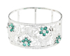 Emerald and diamond bangle