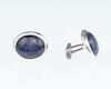 Blue sapphire cuff links
