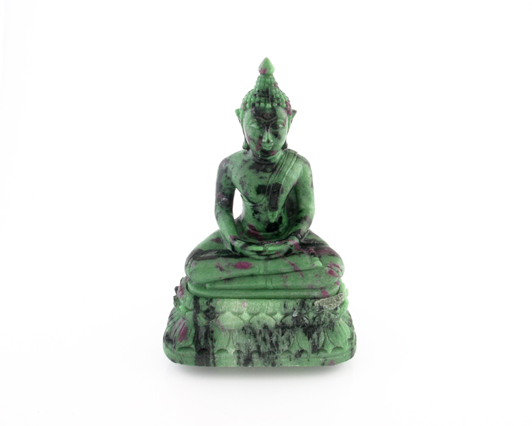 Ruby in soisite Gautama Buddha statue - Click Image to Close