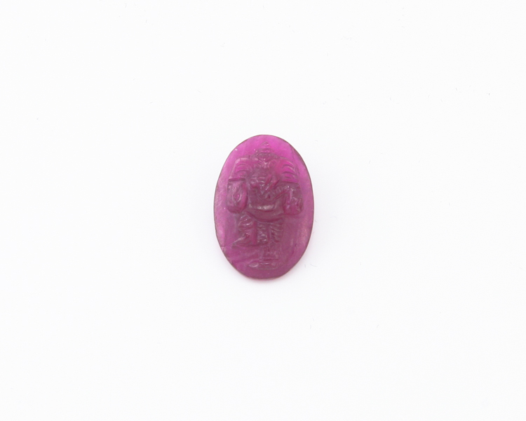 Ruby Ganesha amulet - Click Image to Close