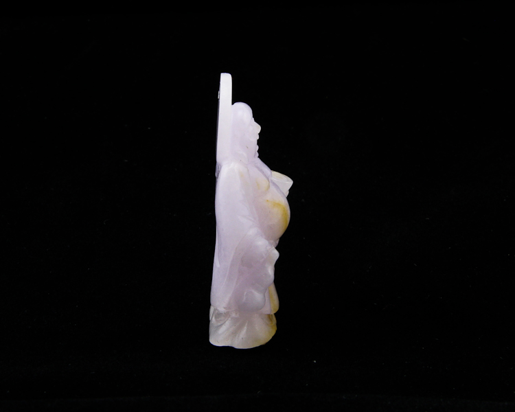 Jadeite (type-A) Budai amulet - Click Image to Close