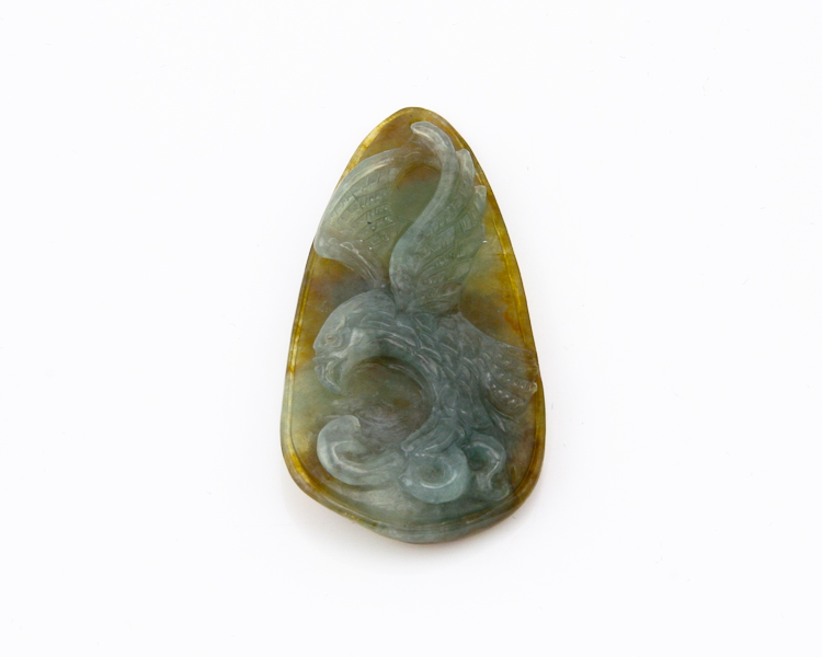 Jadeite (type-A) bird amulet - Click Image to Close