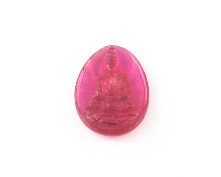 Ruby Gautama Buddha amulet - Click Image to Close
