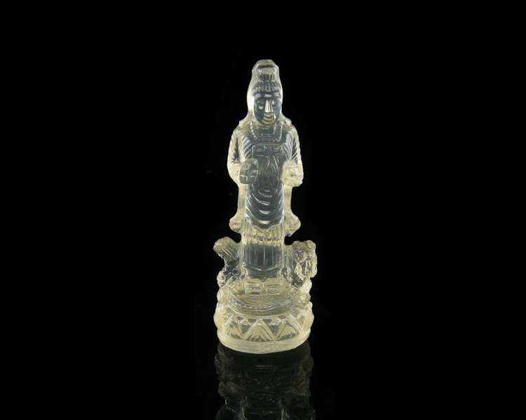 Quartz Guan Yin statue - Click Image to Close