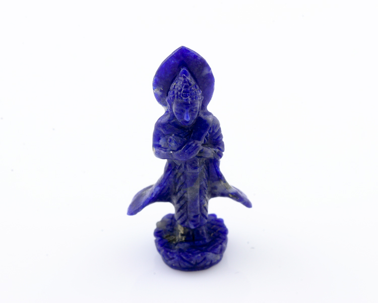 Lapis lazuli Gautama Buddha statue - Click Image to Close