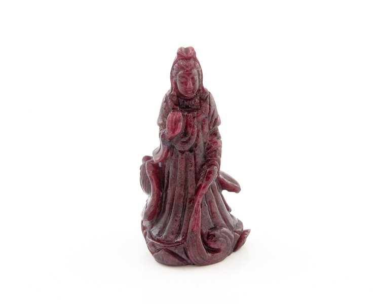 Ruby Guan Yin statue - Click Image to Close