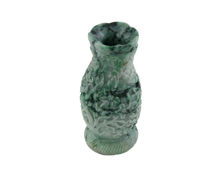 Jadeite (type-A) vase - Click Image to Close
