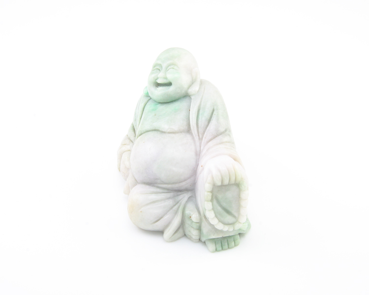 Jadeite (type-A) Budai statue - Click Image to Close