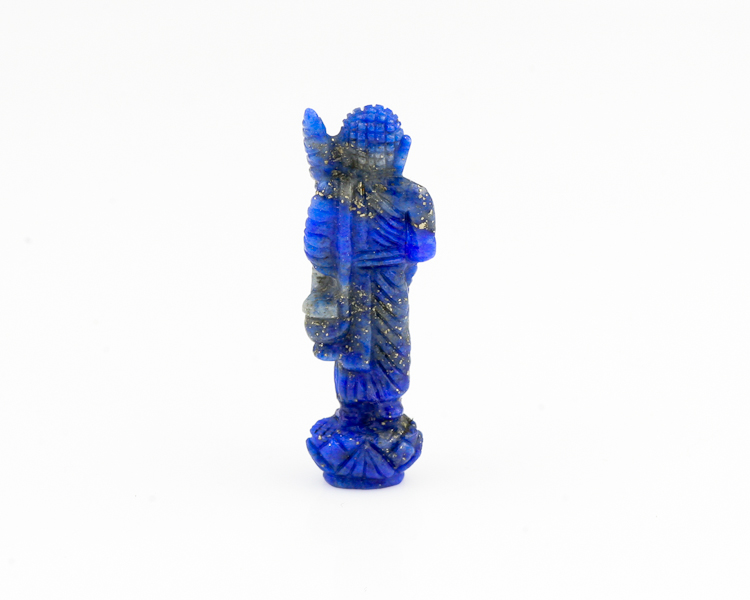Lapis lazuli Gautama Buddha statue - Click Image to Close