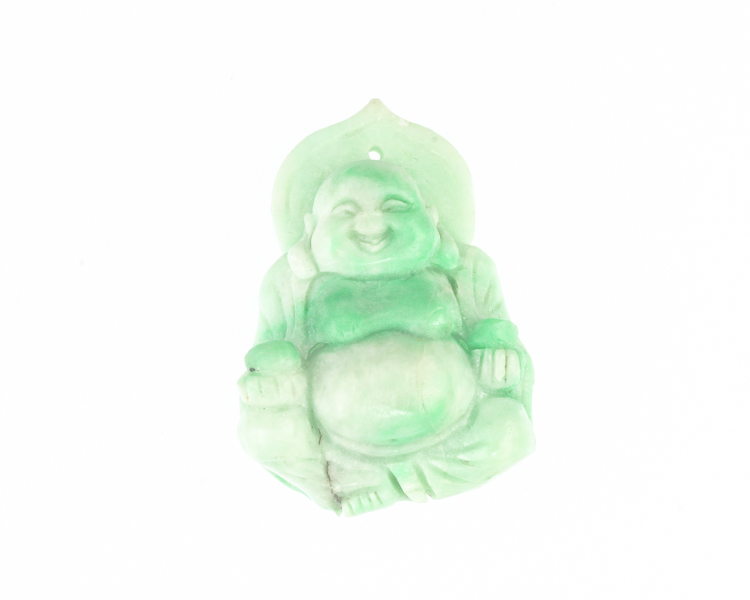 Jadeite (type-A) Budai statue - Click Image to Close