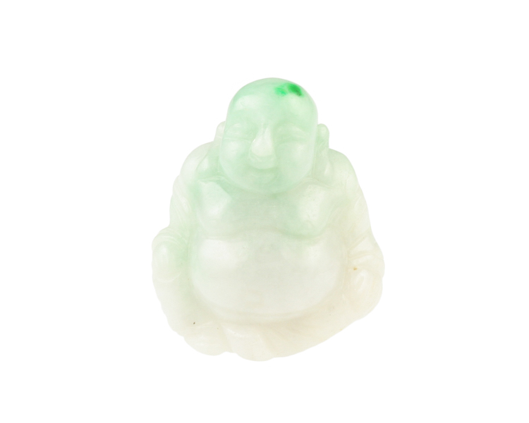 Jadeite (type-A) Budai statue - Click Image to Close
