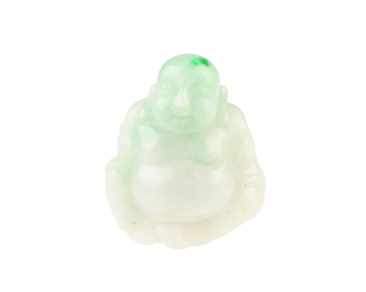 Jadeite (type-A) Budai statue - Click Image to Close