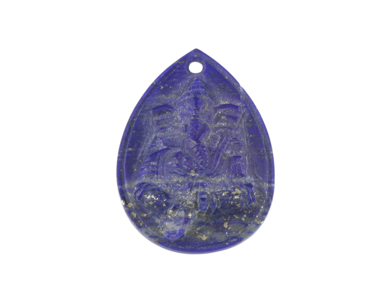 Lapis lazuli Ganesha amulet - Click Image to Close