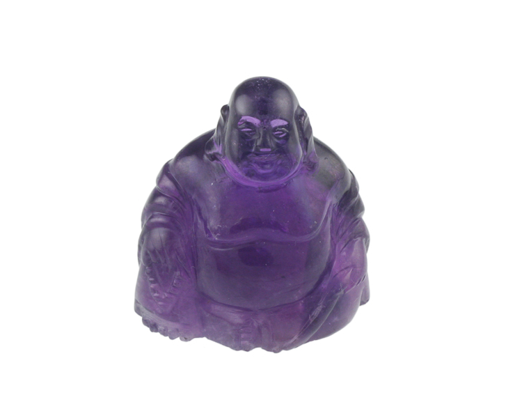 Amethyst Budai statue - Click Image to Close