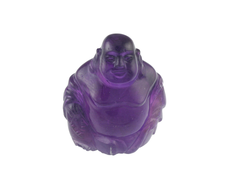 Amethyst Budai statue - Click Image to Close