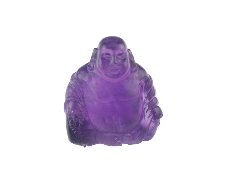 Amethyst Budai statue - Click Image to Close