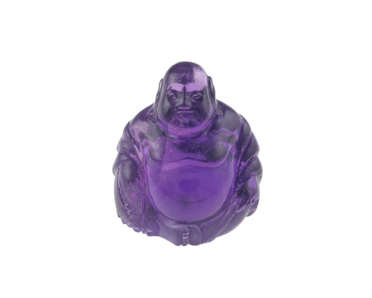 Amethyst Budai statue - Click Image to Close