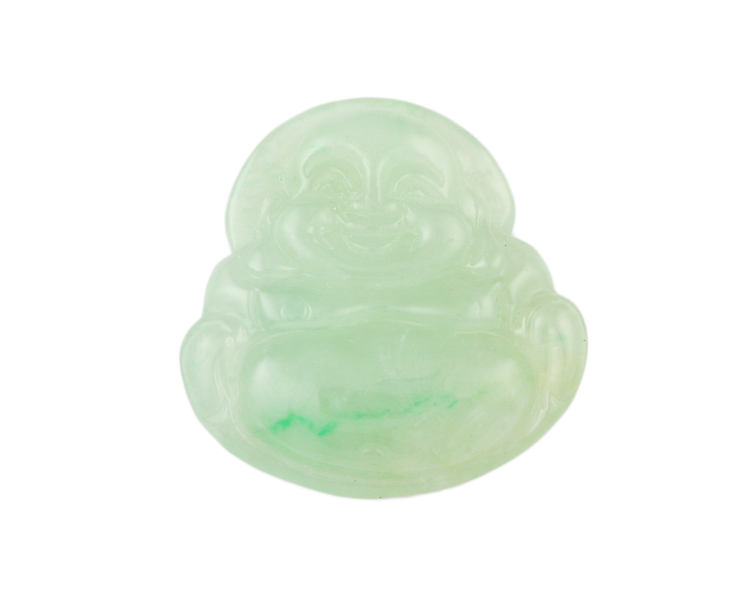 Jadeite (type-A) Budai statue - Click Image to Close