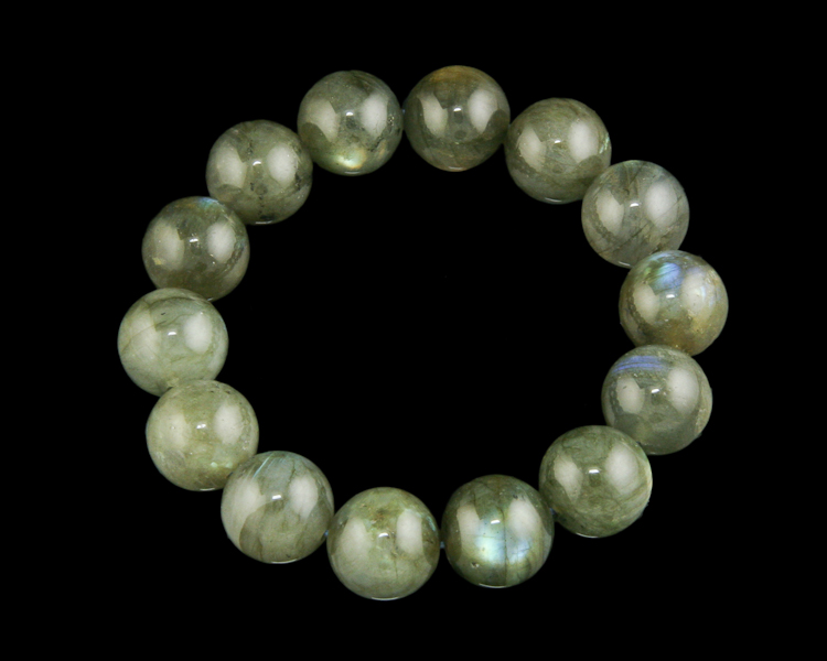Labradorite bead bracelet - Click Image to Close