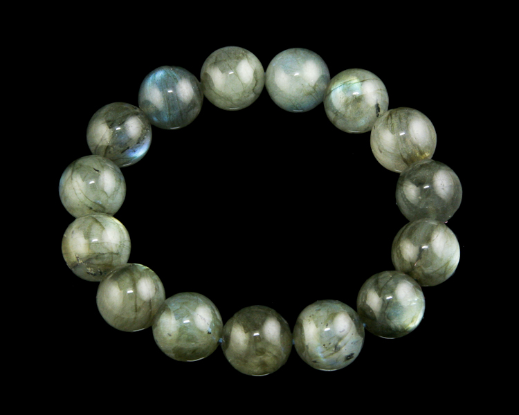 Labradorite bead bracelet - Click Image to Close