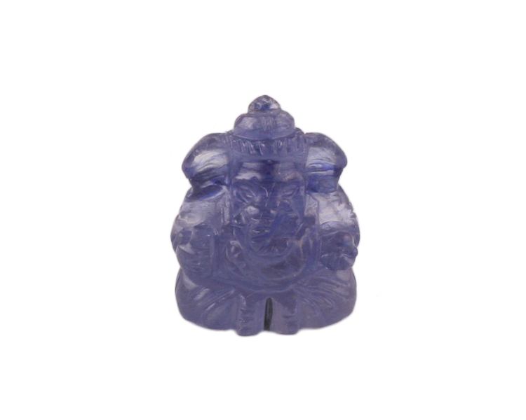 Blue sapphire Ganesha statue - Click Image to Close