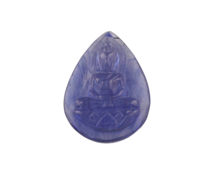 Blue sapphire Buddha - Click Image to Close
