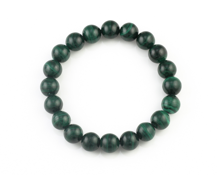 Malachite bead bracelet - Click Image to Close