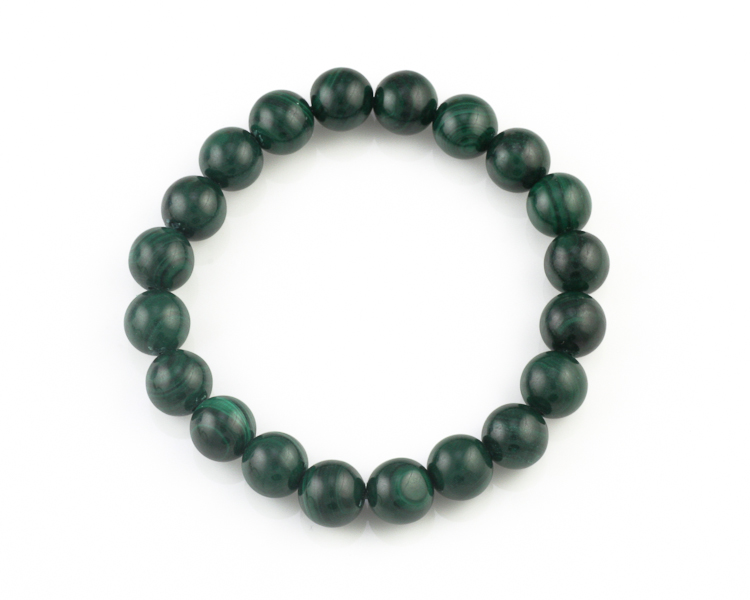 Malachite bead bracelet - Click Image to Close