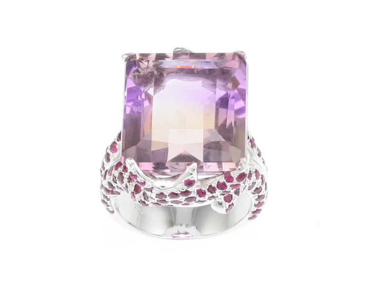 Ametrine and ruby ring - Click Image to Close