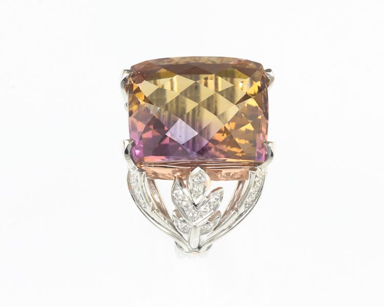 Ametrine and diamond ring - Click Image to Close