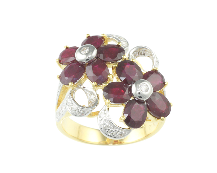 Ruby and diamond ring - Click Image to Close