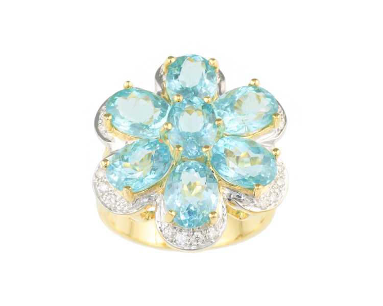 Apatite and diamond ring - Click Image to Close