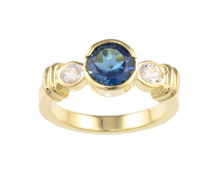 Topaz and zircon ring - Click Image to Close