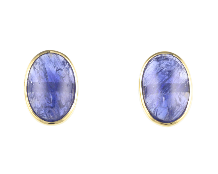 Blue sapphire earrings - Click Image to Close