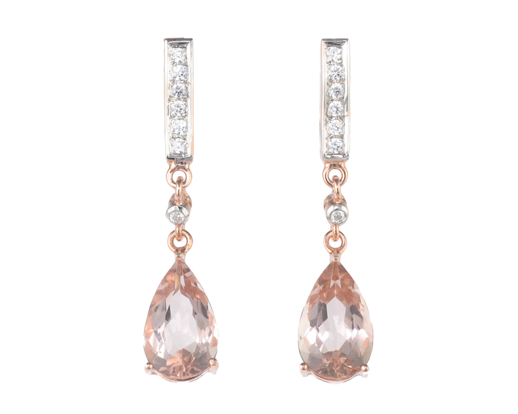 Kunzite earrings - Click Image to Close