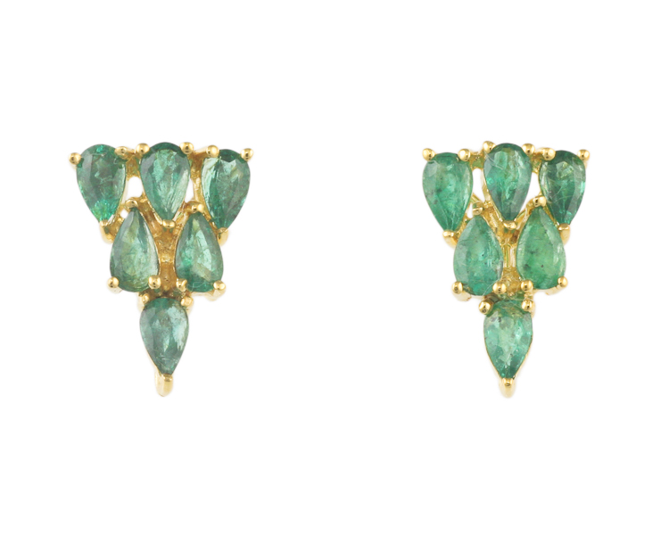 Emerald earrings - Click Image to Close