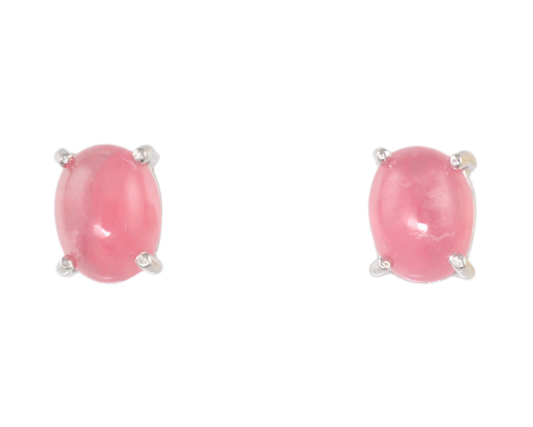 Rhodochrosite earrings - Click Image to Close