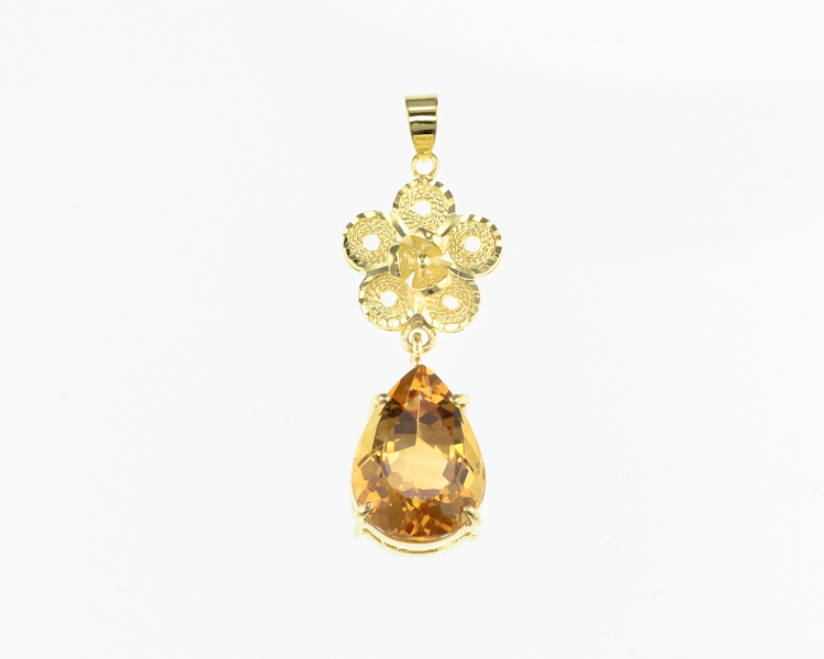 Citrine pendant - Click Image to Close