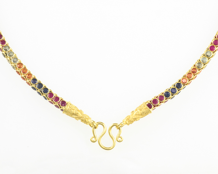 Sapphire necklace - Click Image to Close