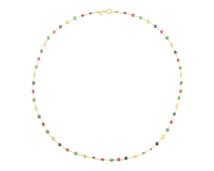 Mixed gem stones necklace - Click Image to Close