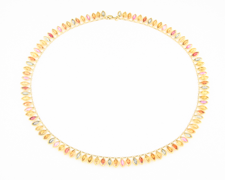 Sapphire necklace - Click Image to Close