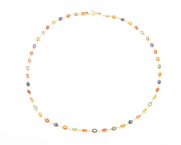 Sapphire necklace - Click Image to Close