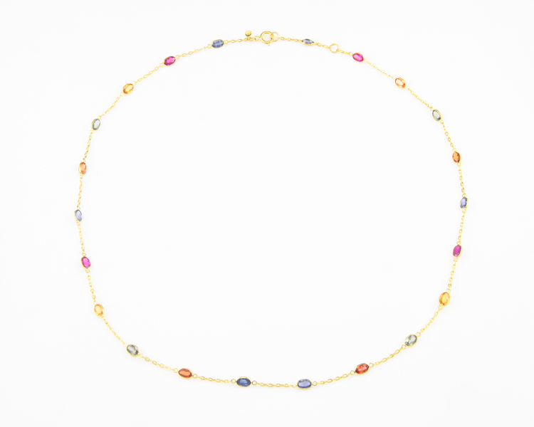 Sapphire necklace - Click Image to Close