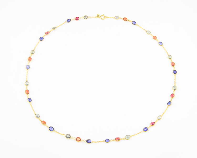 Sapphire necklace - Click Image to Close
