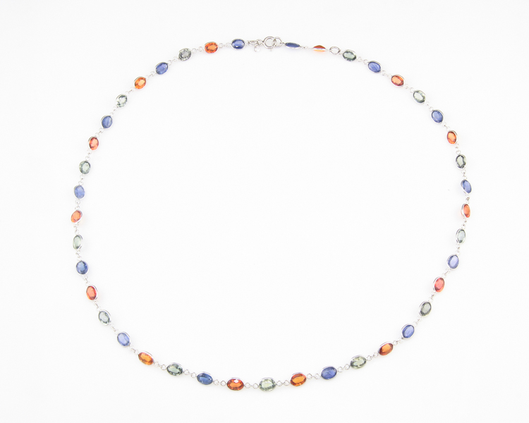Sapphire necklace - Click Image to Close
