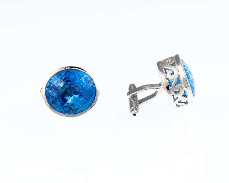 Topaz cuff links - Click Image to Close