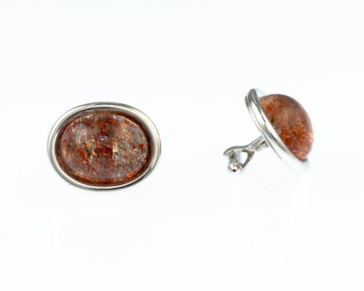 Sun stone cuff links - Click Image to Close