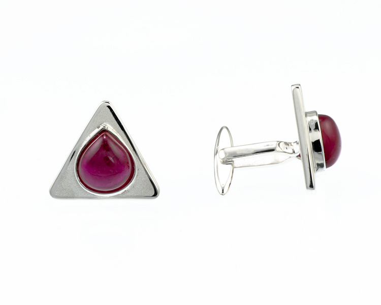 Ruby cuff links - Click Image to Close
