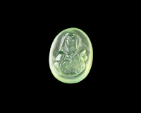 Prehnite St. Mary amulet