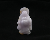 Jadeite (type-A) Budai amulet